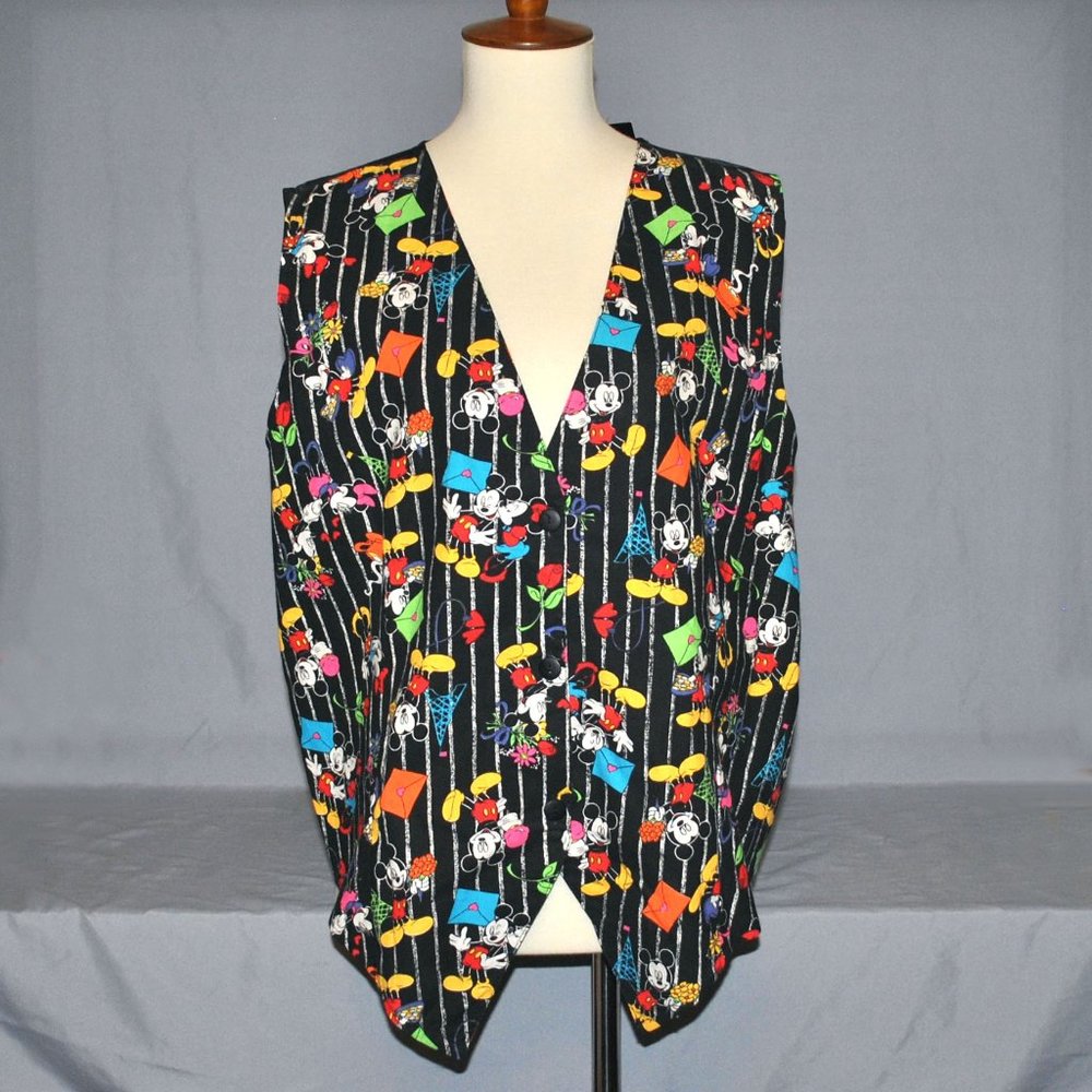 Vintage Mickey Unlimited Vest Size 20W Mickey & Minnie Mouse